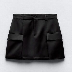 ZARA SATIN EFFECT CARGO MINI